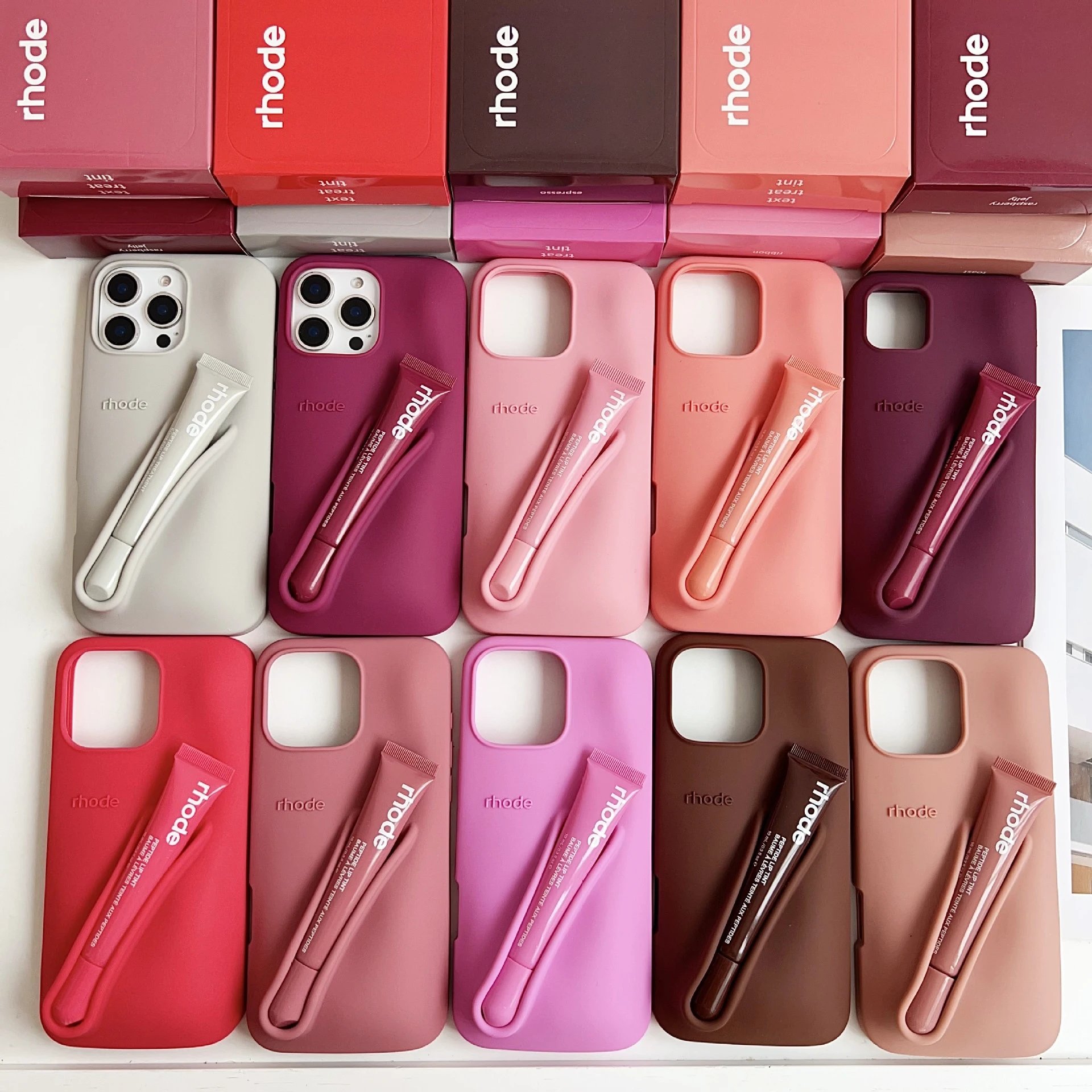 Apple lipstick phone case  